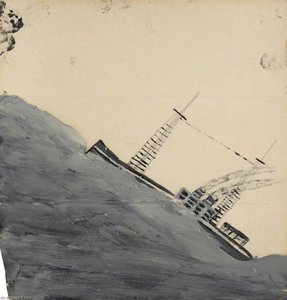 Motor Vessel Mounting A Wave — Alfred Wallis
