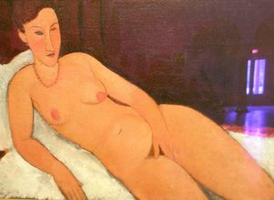 Nudo Con Collar De Coral — Amedeo Modigliani