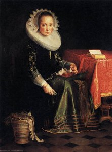 Portrait Of Eva Wtewael — Joachim Anthonisz Wtewael