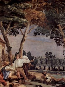 Szene Ruhepause Der Bauern — Giandomenico Tiepolo