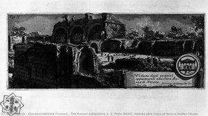The Roman Antiquities, T. 1, Plate Xxxiii. Veduta With Ruins Of Nero`s Golden House. — Giovanni Battista Piranesi