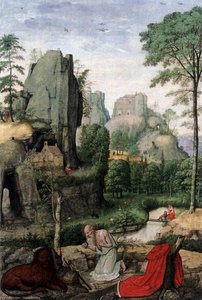 Landscape With St Jerome — Simon Bening