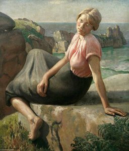Girl On A Cliff — Harold Harvey