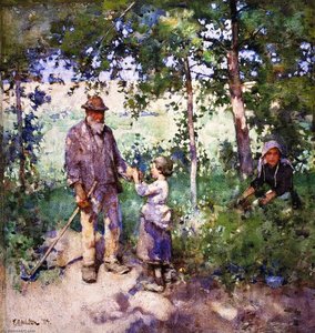 Grandfather's Garden — Edward Arthur Walton