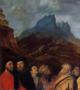 Presentation Of The Virgin At The Temple (detail) — Titian