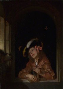 A Boy With A Mousetrap — Adriaen Van Der Werff