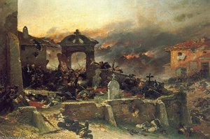 The Cemetery At St Privat — Alphonse De Neuville