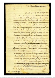 Letter From Governor Wanton To Admiral Montagu Letter From Governor Wanton To Admiral Montagu, Page 1 — Joseph Wanton Sr.