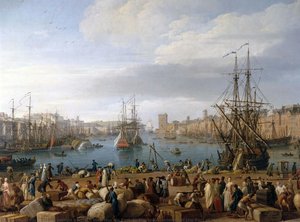 Intérieur Du Port De Marseille (interior Of The Port Of Marseilles), 1754 — Клод-жозеф Верне