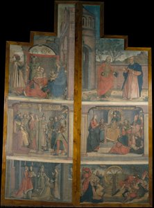 Doors Of An Altarpiece With Scenes Of Saint Catherine — Pedro Berruguete