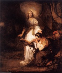 Hagar And The Angel — Carel Fabritius