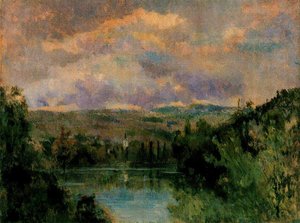 Edge Of The Ain River — Albert-charles Lebourg