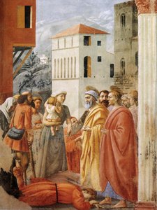 Distribution Of Alms And Death Of Ananias — Masaccio