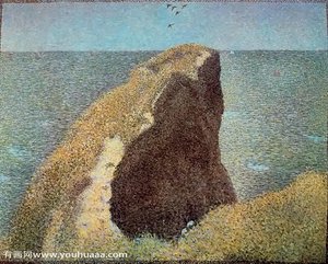Le Bec Du Hoc, Grandcamp — Georges Pierre Seurat