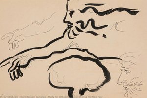 Study For Billboard Commemorating The New Year — Iberê Bassani Camargo