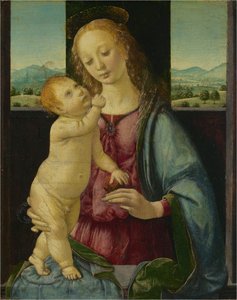 Madonna And Child With A Pomegranate — Lorenzo Di Credi