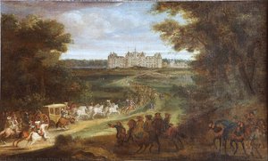 L’arrivée De Louis Xiv À Chambord — Adam Frans Van Der Meulen