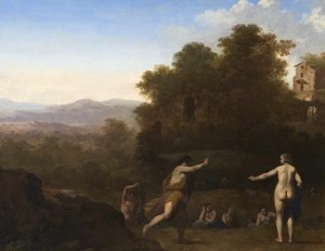 Landscape With Mythological Figures — Cornelius Van Poelenburgh
