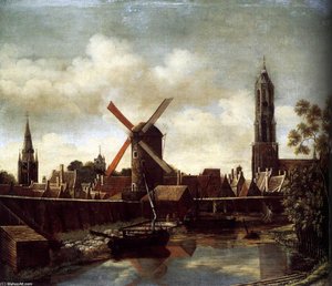 The Harbour Of Delft — Daniel Vosmaer