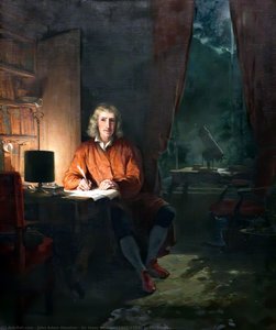 Sir Isaac Newton (1642–1727), In His Study — John Adam Houston