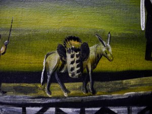 Donkey Bridge (fragment) — Niko Pirosmani