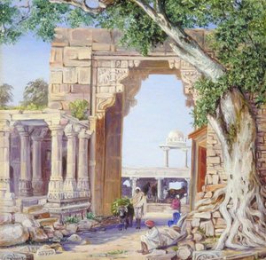 Olifantspoort En Neemboom In Chittore, India — Marianne North
