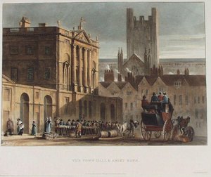 The Town Hall And Abbey Bath — David Cox