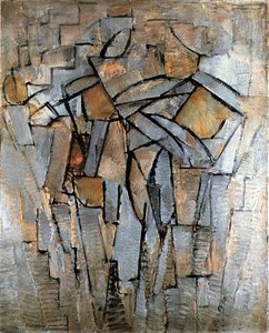 Composition In Gray-blue — Piet Mondrian
