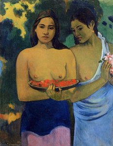 Dve Tahitijski Ženski — Eugène Henri Paul Gauguin