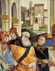 Triomphe De Saint Thomas D'aquin Sur Les Hérétiques (détail) — Filippino Lippi