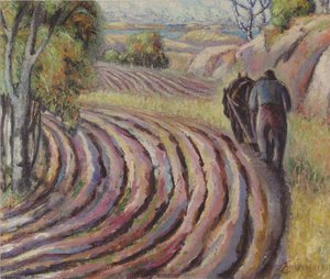 Plowing In The Spring — Aksel Waldemar Johannessen