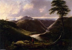 View From The Hawk's Nest, Western Virginia, Morning — Thomas Worthington Whittredge