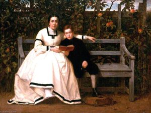 In The Garden At Auchlunies, Aberdeenshire — George Reid