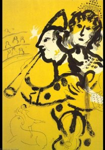 Der Clown-musiker — Marc Chagall