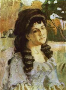 Portrait Of A Lady — Viktor Elpidiforovich Borisov Musatov