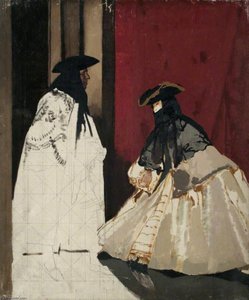 Masked Figures — Sir William Newenham Montague Orpen