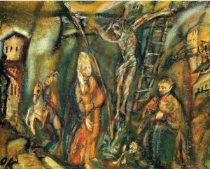 Crucifixion (golgotha) — Oskar Kokoschka