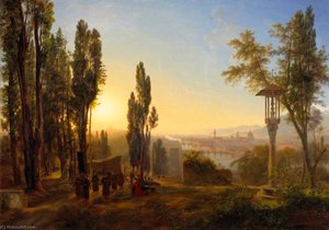 Florence, Vue De San Miniato — Sarazin De Belmont Louise Joséphine