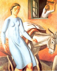 Chica Con Burro — Aurelio Arteta