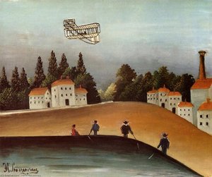 The Fishermen And The Biplane — Henri Julien Félix Rousseau (le Douanier)