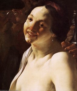Unequal Couple (detail) — Hendrick Terbrugghen
