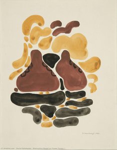 Abstraction Based On Flower Forms, I — David Kakabadze