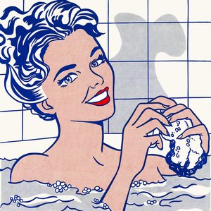 Kvinde I Badekar — Roy Lichtenstein