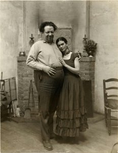 Portrait Of Frida Kahlo And Diego Rivera — Paul Peter Juley