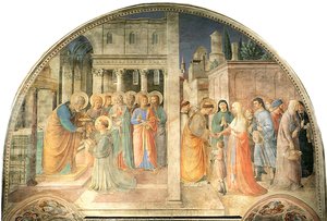 Тържествуване На Светеца Стефан От Апостол Петър — Fra Angelico