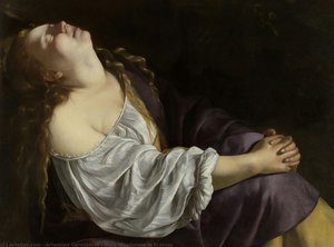 Mária Magdolna Extázisában — Artemisia Gentileschi