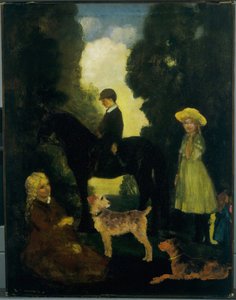 Children, Dogs And Pony — 阿瑟·b·戴维斯