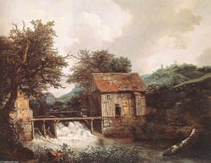 Due Mulini Ad Acqua E Una Chiusa Aperta Vicino A Singraven — Jacob Van Ruisdael