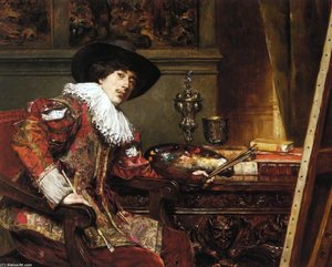 Portrait Of An Artist — Ferdinand Victor Léon Roybet