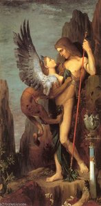 Oedipus E La Sfinge — Gustave Moreau